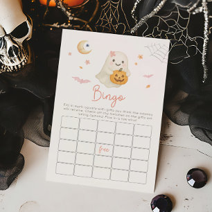 Roze Halloween Little Boo Bingo Spel