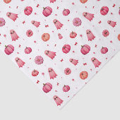 Roze Halloween pompoenen Tissuepapier (Detail)
