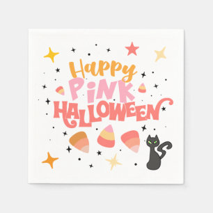 Roze Halloween Servet