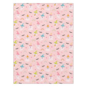 Roze Halloween Spooky Cute Ghost Tablecloth Tafelkleed (Voorkant)