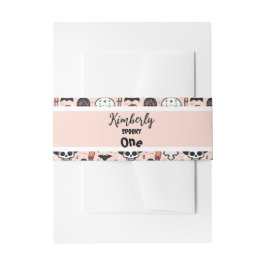 Roze Halloween Trick or treat aangepaste familiena Uitnodigingen Wikkel