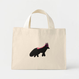 Roze Halloween-vos kostuum Mini Tote Bag