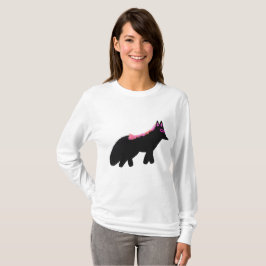 Roze Halloween vossenkostuum T-shirt