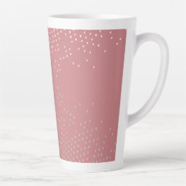 Roze Halve Toon Ontwerp Latte Mok