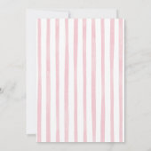 Roze Hand getrokken Brouwen & Luiers Meisje Baby s Kaart (Achterkant)