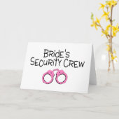 Roze Handcuffs van de Bemanning van de Veiligheid Kaart (Gele Bloem)