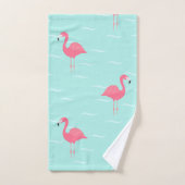 Roze handdoeken van flamingo (Handdoek)