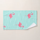 Roze handdoeken van flamingo (Handdoek)