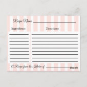 Roze handkoraal Blush roze Kaart (Achterkant)