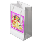 roze handpalm cadeautas (Voorkant Gekanteld)