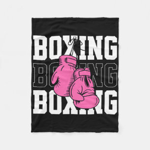 Roze handschoenen fleece deken