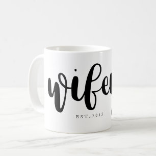 Roze handschrift met wieltjes koffiemok