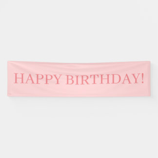 Roze Happy Birthday Spandoek