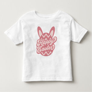Roze Happy Paaster Bunny Kinder Shirts