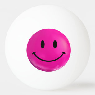 Roze Happy Ping Pong Ball