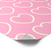 Roze hardeschrapbook of Poster achtergrond textuur (Hoek)