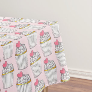 Roze hardeshars Cupcake Vrijgezellenfeest Birthday Tafelkleed