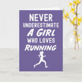 Roze hardloopkaarten voor meisjes hardlopen meisje kaart (Gele Bloem)