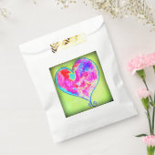 roze hart bedankzakje (Gezegeld)