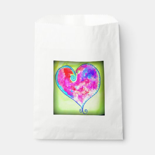 roze hart bedankzakje (Voorkant)