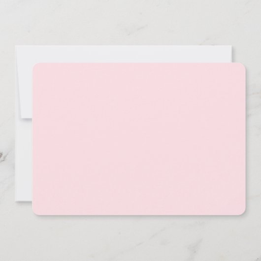 Roze hart bruiloft zitkaart. Landschapsplan Kaart (Achterkant)