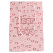 Roze Hart Cadeautas (Achterkant)