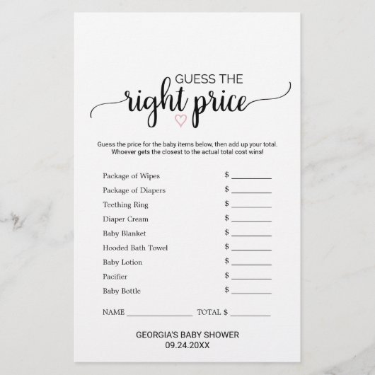 Roze hart | Calligrafie wat er in uw telefoonspel  (Voorkant)