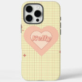 Roze Hart Cream Geruite Valentijnsdag Gift Case-Mate iPhone Case (Achterkant)