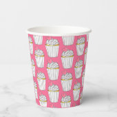 Roze Hart Cupcake Sprinkels Dessert Liefde Papieren Bekers (Achterkant)