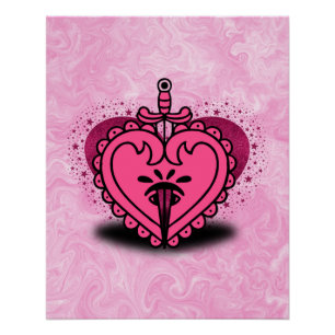 Roze Hart Custom Perfect Poster