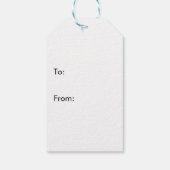 Roze hart dank u cadeau labels cadeaulabel (Achterkant)