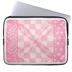 ROZE HART DEKENSEM Laptop Hoes / Roze