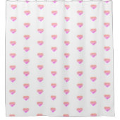 roze hart douchegordijn (Voorkant)