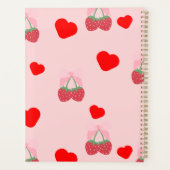 roze hart en bessen planner (Achterkant)