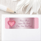 Roze hart etiket (Insitu)