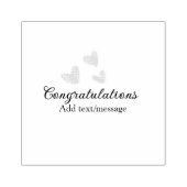 Roze hart gefeliciteerd afstuderen waterverf a 	rubberstempel (Afrduk)