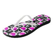  ROZE HART GEPERSONALISEERDE GYMNAST TEENSLIPPERS (Schuin)