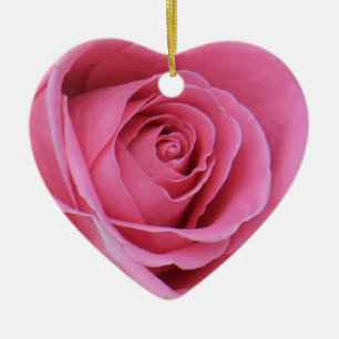 roze hart gevormd Kerstmisornament Keramisch Ornament