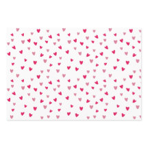 Roze Hart Inpakpapier Set | Mooie Cadeaupapier Pat