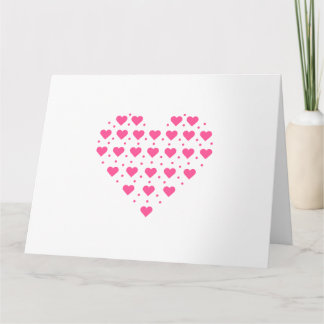 Roze hart kaart