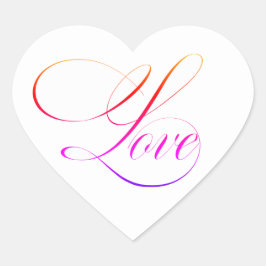 Roze hart Liefde stickers