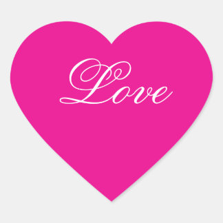Roze hart Liefde stickers