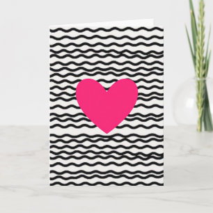 Roze Hart Liefdeskaart Kaart