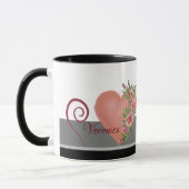 Roze Hart met Rozen Magic Mok (Links)