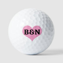 Roze Hart Met Uw Tekst of Naam Monogram Initiaal