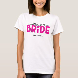 Roze Hart Moeder van de Bruid T-shirt