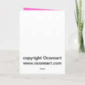 Roze hart moederdag kaart (Achterkant)