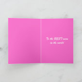 Roze hart moederdag kaart (Binnen)