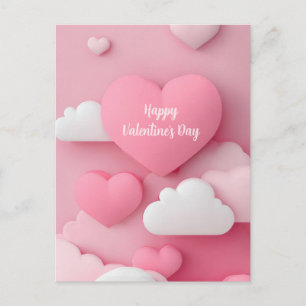Roze Hart Papercut Valentijnsdag Kaart 