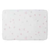 Roze Hart Patroon Girly Romantische Waterverf Badmat (Voorkant)